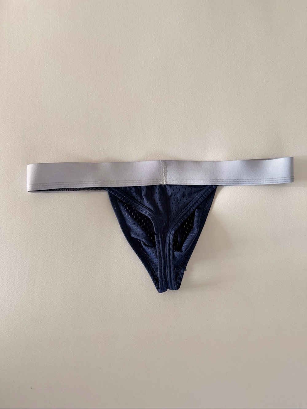 Navy JJ Malibu mesh thong - Picture 4 of 4